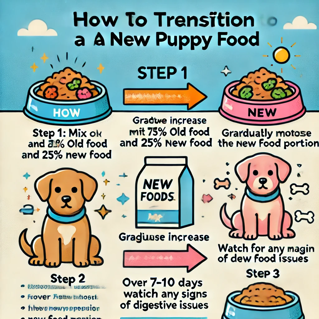 Steps to Transition to a New Puppy Food