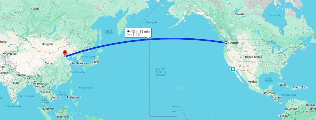 Seattle to Beijing